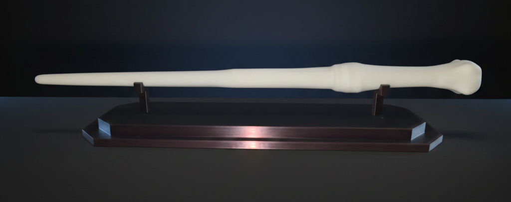 Harry Potter Zauberstab aus 3D-Druck – optional mit Ständer