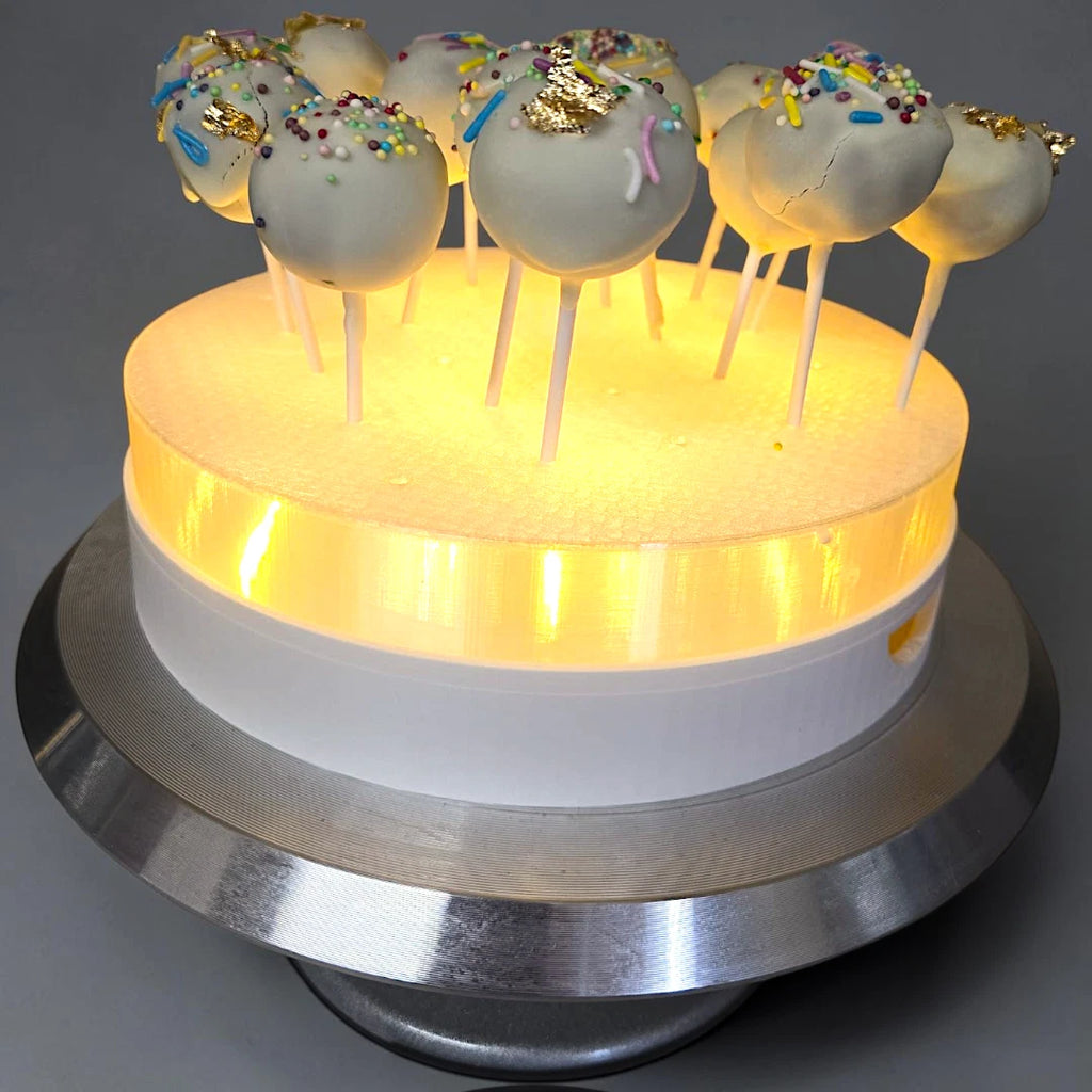 Cake-Pop-Ständer aus 3D-Druck – optional mit LED