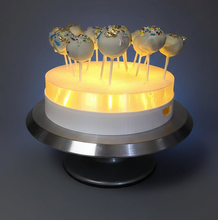 Cake-Pop-Ständer aus 3D-Druck – optional mit LED